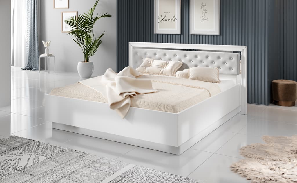 White super king size bed frame deals