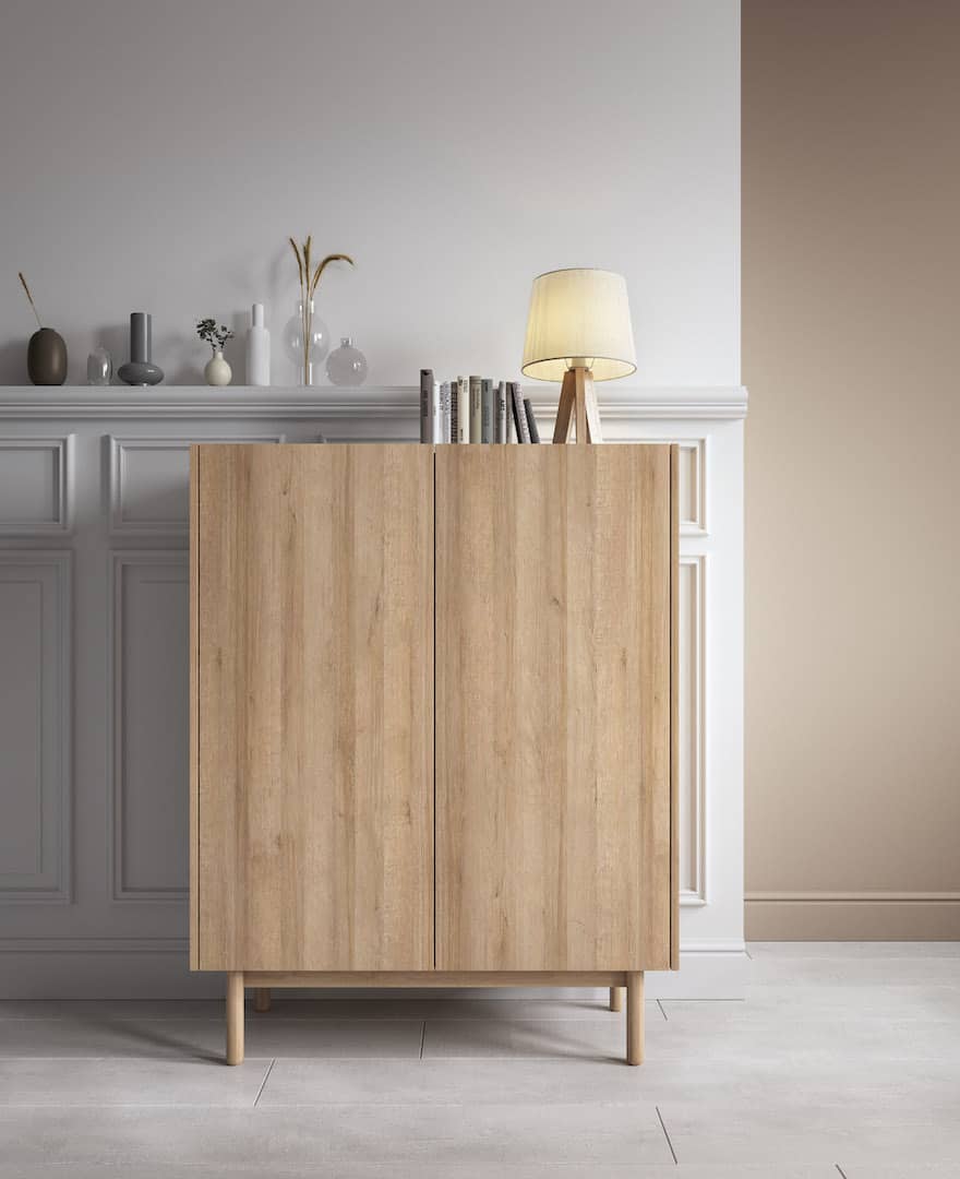 Highboard cabinet clearance