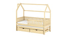 Wooden Single Bed Monkey With Trundle