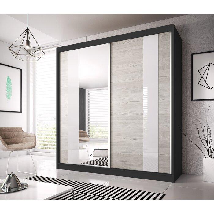 Mirror door sliding shop wardrobe