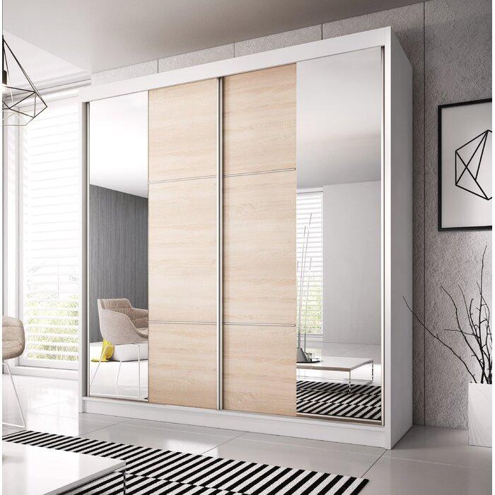 Sliding door wardrobe designs sales with mirror