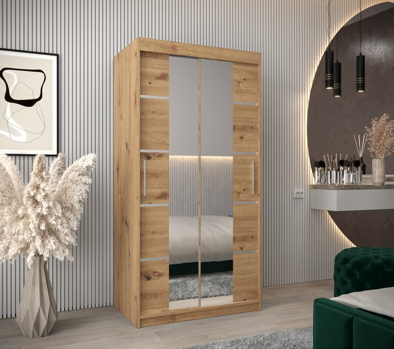Verona 04 Sliding Door Wardrobe 100cm