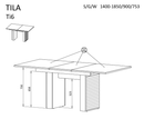 Tila Extending Dining Table 140cm