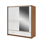 Amsterdam 2 Mirrored Sliding Door Wardrobe 203cm (AMSTERDAM-203)