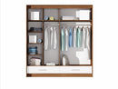 Amsterdam 2 Mirrored Sliding Door Wardrobe 203cm (AMSTERDAM-203)