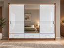 Amsterdam 3 Mirrored Sliding Door Wardrobe 250cm (AMSTERDAM-250)