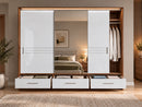 Amsterdam 3 Mirrored Sliding Door Wardrobe 250cm (AMSTERDAM-250)