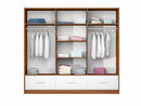 Amsterdam 3 Mirrored Sliding Door Wardrobe 250cm (AMSTERDAM-250)