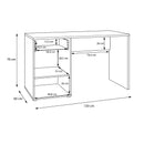 Arank 130cm Left-Hand Desk (AXKB221L)
