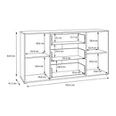 Arank 163cm Wide Sideboard with Three Drawers (AXKK231L)