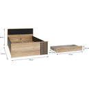 Arank 120cm Bed and Sprung Base Set (AXKL1121+NX120)