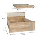 Arank 120cm Bed and Sprung Base Set (AXKL1121+NX120)