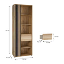 Arank 74cm Left-Hand Storage Bookcase (AXKR821L)
