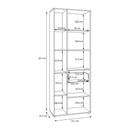 Arank 74cm Left-Hand Storage Bookcase (AXKR821L)