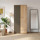 Arank 94cm Two-Door Wardrobe with Drawer (AXKS921L)