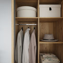 Arank 94cm Two-Door Wardrobe with Drawer (AXKS921L)