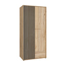 Arank 94cm Two-Door Wardrobe with Drawer (AXKS921L)