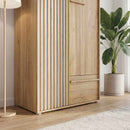 Arank 94cm Two-Door Wardrobe with Drawer (AXKS921L)