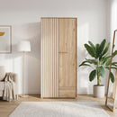Arank 94cm Two-Door Wardrobe with Drawer (AXKS921L)