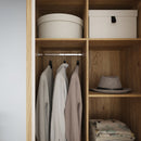 Arank 94cm Two-Door Wardrobe with Drawer (AXKS921L)