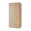 Arank 94cm Two-Door Wardrobe with Drawer (AXKS921L)