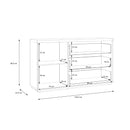 Auriquet 150cm Left-Hand Sideboard with Three Drawers (AUQK221L)