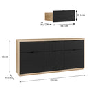 Auriquet 180cm Wide Sideboard with Cupboards and Drawers (AUQK231)