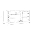 Auriquet 180cm Wide Sideboard with Cupboards and Drawers (AUQK231)