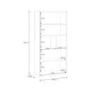 Auriquet 95cm Bookcase with Central Cupboard (AUQR721)