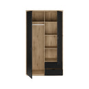 Auriquet 115cm Two-Door Wardrobe with Internal Drawers (AUQS821L)