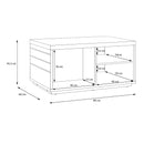 Auriquet 90cm Coffee Table with Cupboard Storage (CFTT5243)