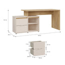 Avellin 164cm Desk with Two Drawers (AVNB131)