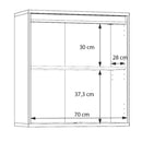 Avellin 74cm Two-Door Wall Cupboard (AVNH221B)