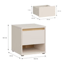 Avellin 44cm Bedside Table with Drawer (AVNK011)