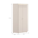 Avellin Corner Wardrobe with Two Doors and LED (AVNS922B)