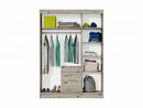 Bali D3 Hinged Door Wardrobe with Mirror 147cm (BALI-D3)