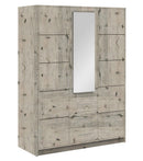 Bali D3 Hinged Door Wardrobe with Mirror 147cm (BALI-D3)