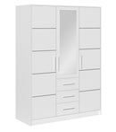 Bali D3 Hinged Door Wardrobe with Mirror 147cm (BALI-D3)