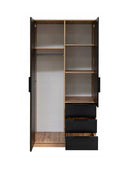 Bali Lux D2 Hinged Door Wardrobe with Mirror 100cm (BALI-LUX)
