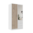 Bali Lux D2 Hinged Door Wardrobe with Mirror 100cm (BALI-LUX)