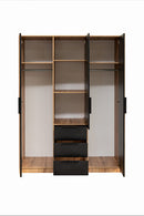 Bali Lux D3 Hinged Door Wardrobe with Mirror 149cm (BALI-LUX)