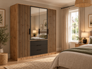 Bali Lux D4 Hinged Door Wardrobe with Mirror 196cm (BALI-LUX)