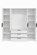 Bali Lux D4 Hinged Door Wardrobe with Mirror 196cm (BALI-LUX)