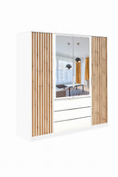 Bali Lux D4 Hinged Door Wardrobe with Mirror 196cm (BALI-LUX)