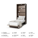 BC-03 Vertical Wall Bed Concept 90cm