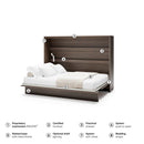 BC-04 Horizontal Wall Bed Concept 140cm