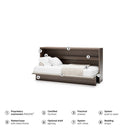 BC-06 Horizontal Wall Bed Concept 90cm