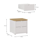 Bravente Two-Drawer Bedside Cabinet (BVEK011)
