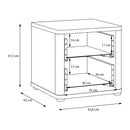 Bravente Two-Drawer Bedside Cabinet (BVEK011)