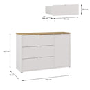 Bravente Storage Chest with Three Drawers (BVEK221)